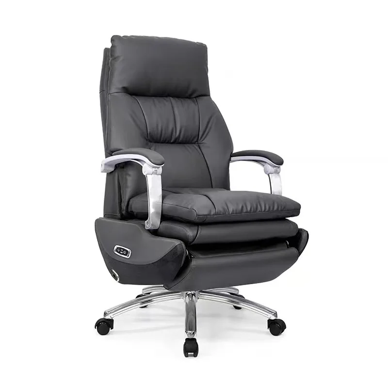 

Cowhide Electric Boss Chair Study Home Comfort Computer Swivel Chair