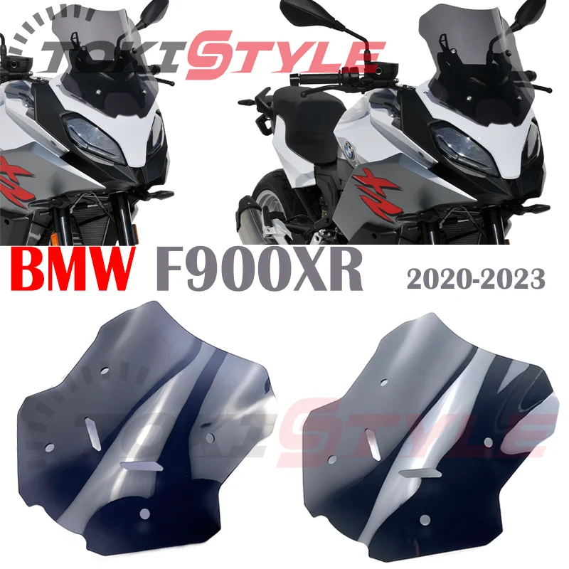 ダブルバブルフロントガラス,バイクアクセサリー,ウインドブレーカー,高品質,スポーツ,ツーリング,bmw f900xr,2020, 2021, 2022に適合