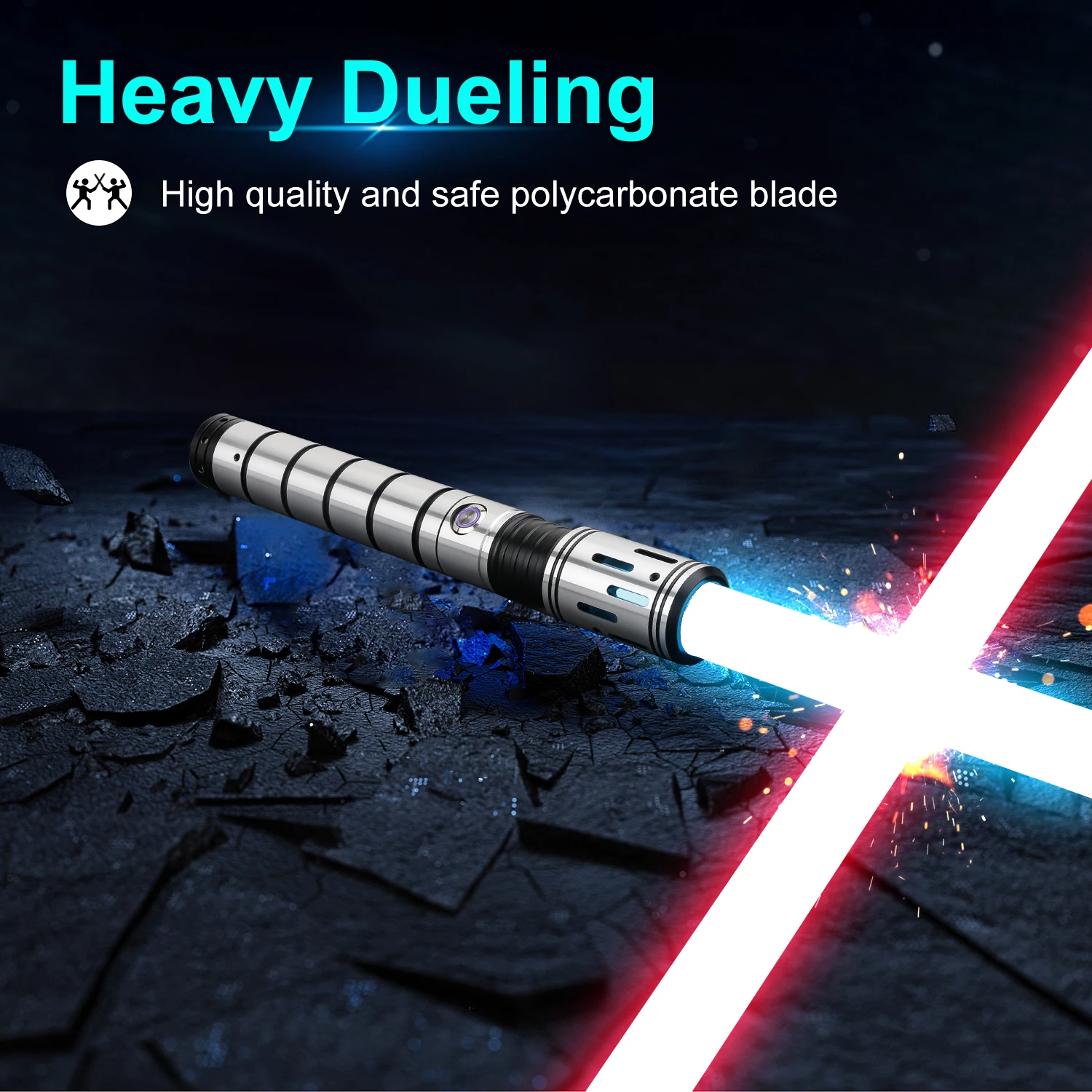TXQSABER Heavy Dueling Lightsaber Neo Pixel SNV4 App ควบคุม Smooth Swing โลหะ Hilt ดาบเลเซอร์ Blaster คอสเพลย์ของเล่น