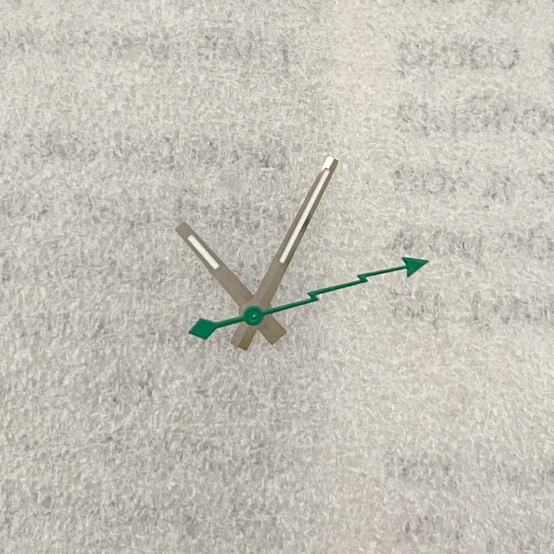 8x12x13mm log modificado acessórios de relógio ponteiro verde luminoso mão ouro prata segunda mão adequado para movimento nh35/36/4r/7s