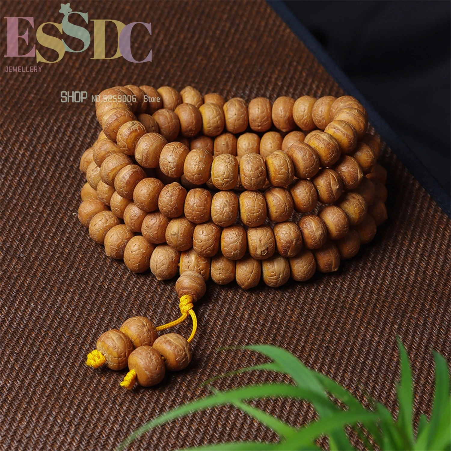 Nepalese Red Yellow Leather Phoenix-Eye Bodhi 108 Tibetan Bracelets For Men Women Exquisite Original Seed Buddha Beads Necklace