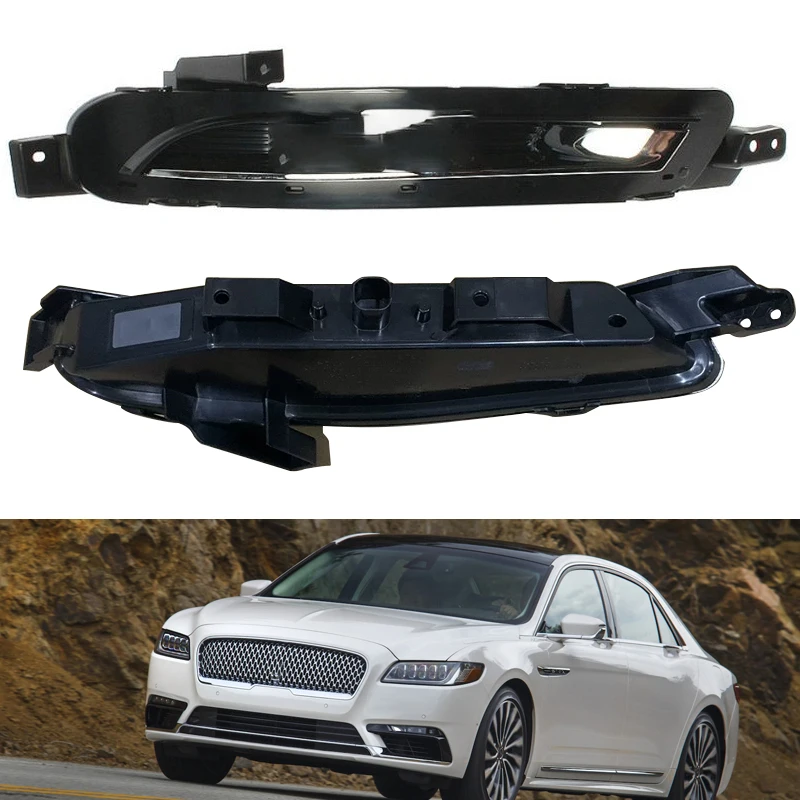 Low Configuration Without Bulb Car Front Bumper Fog Lamp For Lincoln Continental 2017-2020 Car Accessories Fog Driving Light