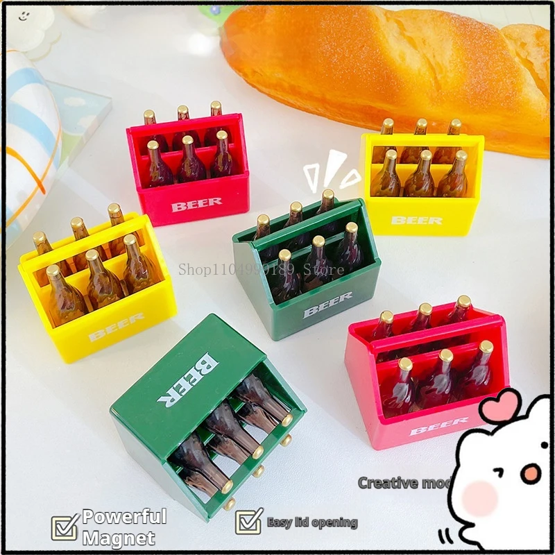 

Creative Cartoon Beer Bottle Opener 3D Magnetic Fridge Magnet Home Decorations Accessory Ideal For Opening Beer Bottles