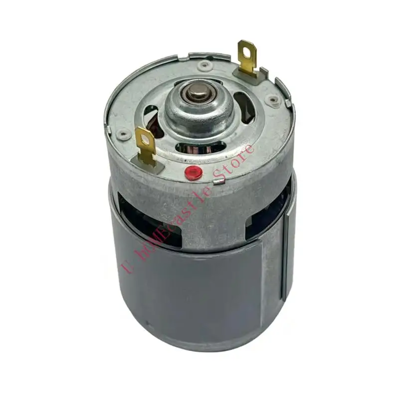 63HF 21V Grass Cutter Replacement Motor with 12 Tooth Gear, 755 Type Drive Unit and Metal Body for Battery Grass Equipment