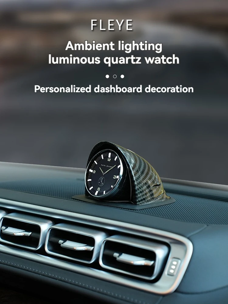 Jam Mobil Universal, lampu suasana, Alarm Interior mobil, jam dasbor mobil, Aksesori Mobil, jam kreatif canggih