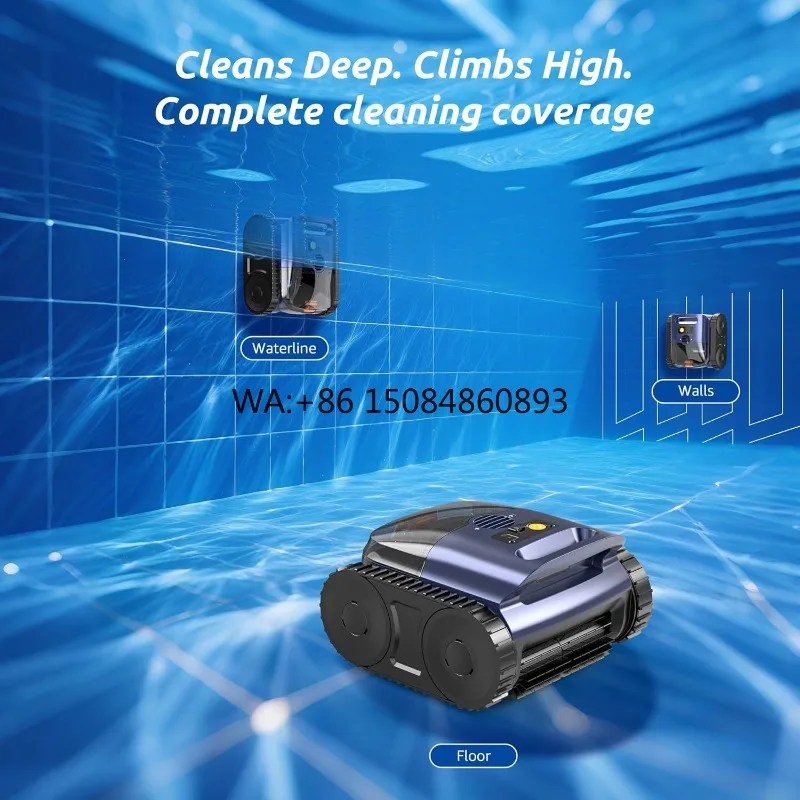 Gardeninggardening ToolsWall Climb Remote Control Swimming Pool Cleaner Robot Automatic Robotic Intelligent Pool Cleaning Robot