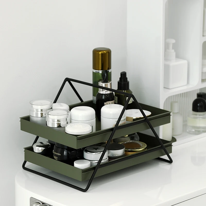 

Multi-layer Stationery Rack - Light Luxury Organizer Drawer-type Sliding Shelves Household Perfume Organizer Multi-purpose Racks