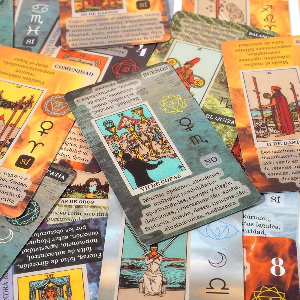 Leaning Tarot Deck in Spanish