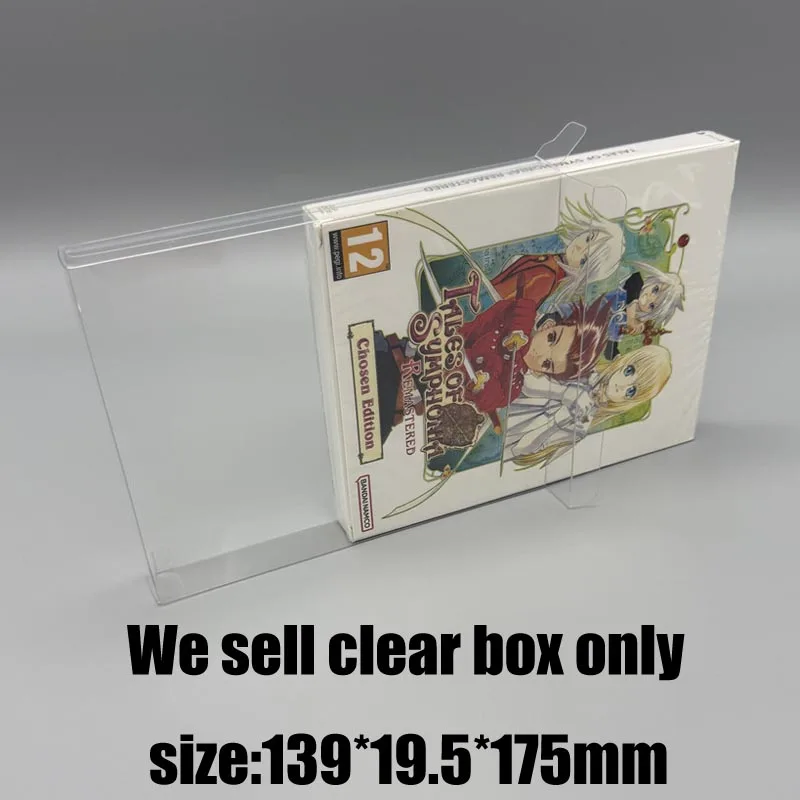 Transparent box For PS4/SWITCH Tales of Symphonia SteelBook Clear Protective Case - Game Collection