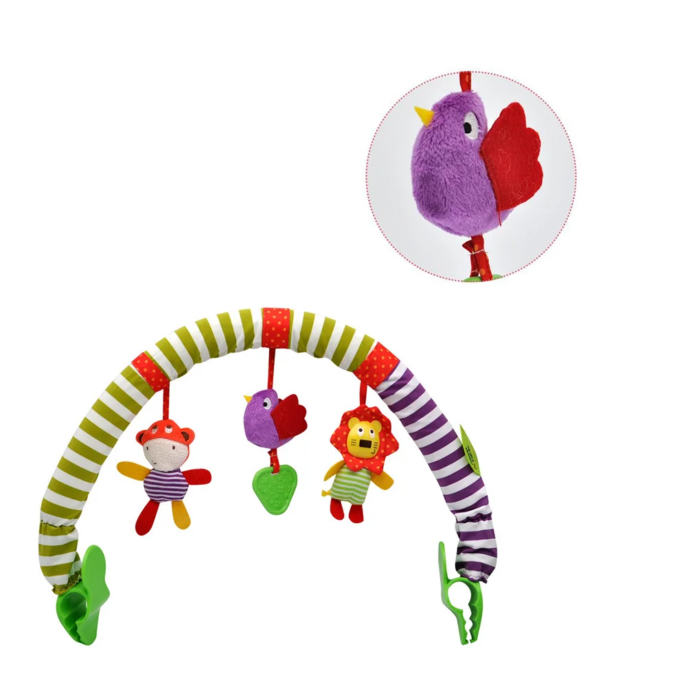 1 pz musica per bambini campana sospesa culla passeggino design animale campanello per neonati sonagli sviluppo coordinazione sensoriale