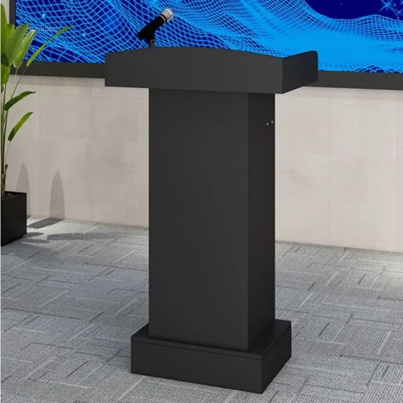 Wooden Podium Speech Table Hotel Welcome Desks Reception Table Shopping Guide Information Counter Host Emcee's Desk j