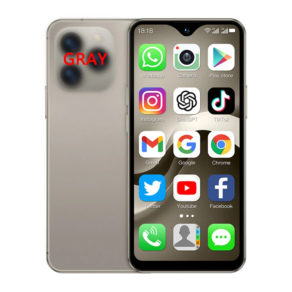 هاتف ذكي صغير SOYES F9 Max 4G LTE يعمل بنظام أندرويد 12 ثماني النواة 4.3 بوصة 6 جيجابايت + 128 جيجابايت هاتف محمول 2750 مللي أمبير في الساعة من النوع C OTG معرف الوجه #4