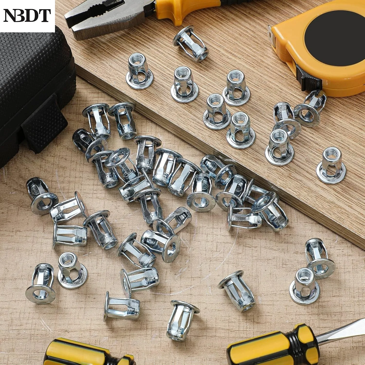 50Pcs  M4 M5 M6 M8 Threaded Insert Jack Nut