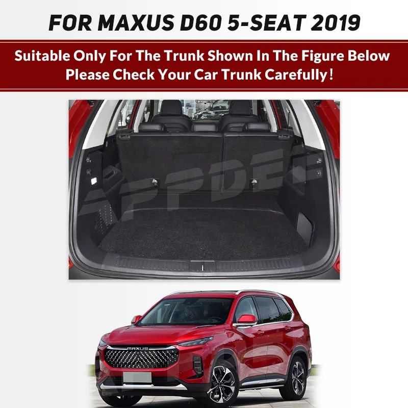 Car Trunk Mat For MAXUS D60 5-Seat 2019 Custom Car Accessories Auto Interior Decoration