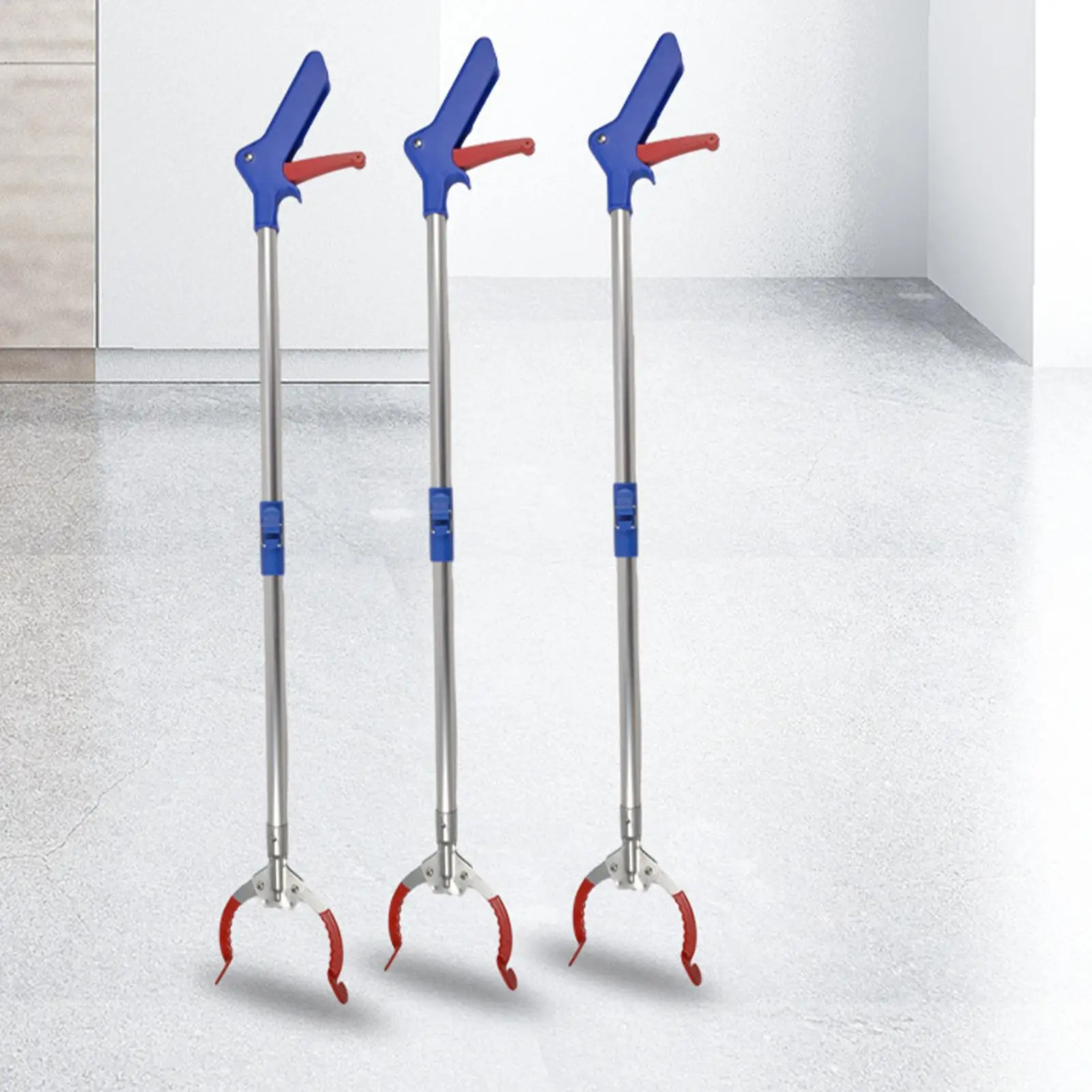 أداة المنتزع قابلة للطي مريحة من سبائك الألومنيوم لوازم المنزل المنتقى العلوي المنتزع لتنظيف المسنين المنزل القمامة حديقة ساحة