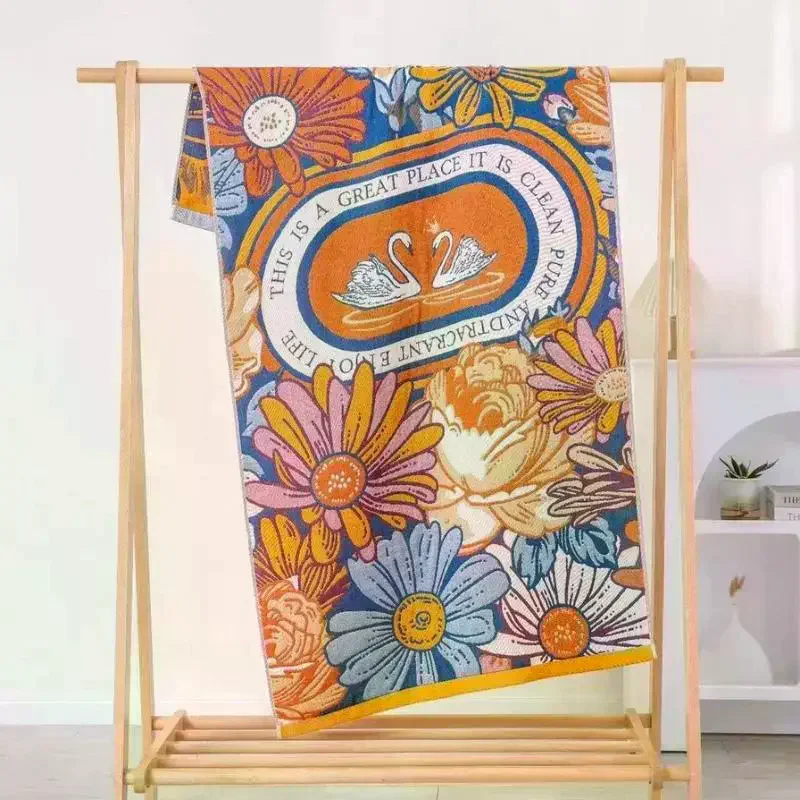 Gauze Towel, Thick And High-quality Fabric (80*160cm), 4-layer Woven Towel, Good Water Absorption Excellent Breathability Large