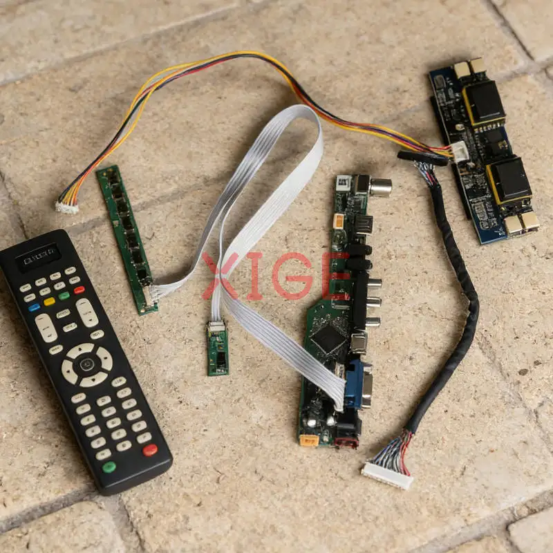 

Monitor Drive Controller Board Fit M190E3 MT190EN02 M190E5 M190E1 30 Pin LVDS 1280x1024 4-CCFL 1280*1024 USB+AV+VGA+HDMI Kit DIY
