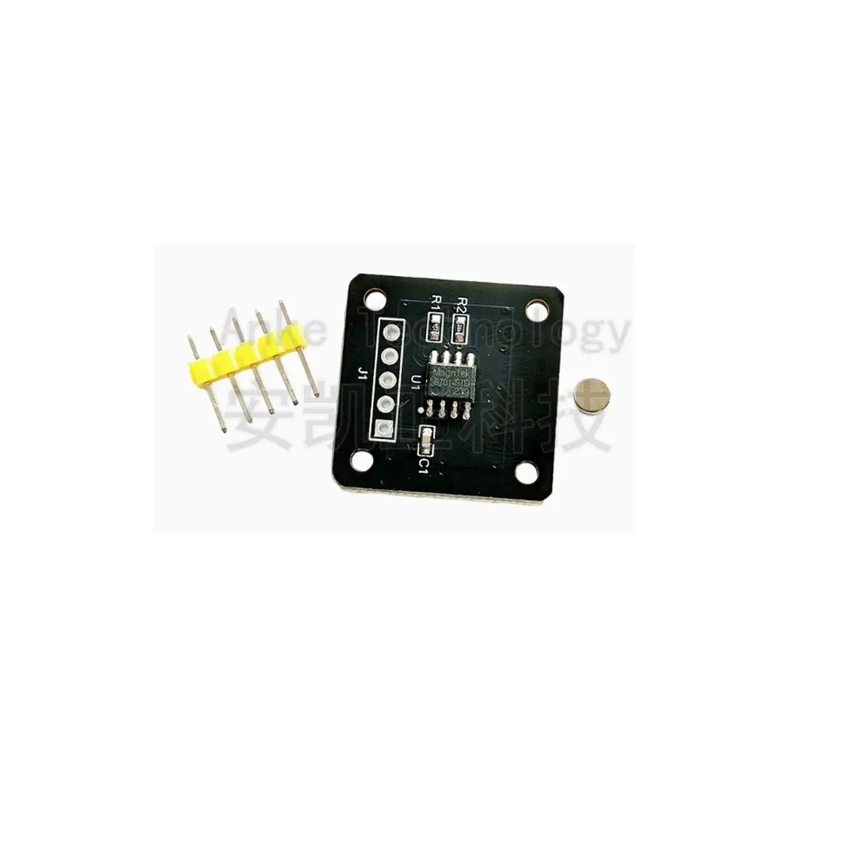MT6701 Magnetic Encoder, Magnetic Induction Angle Measurement Sensor Module with 14-bit High Precision, Replacing AS5600