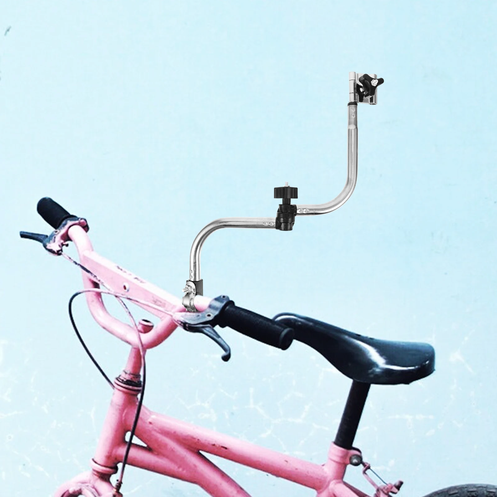 

Adjustable Foldable Bike Umbrella Holder Clamp Mount Retractable Bicycle Stand Bracket Sturdy Support For Stroller Wheelchair