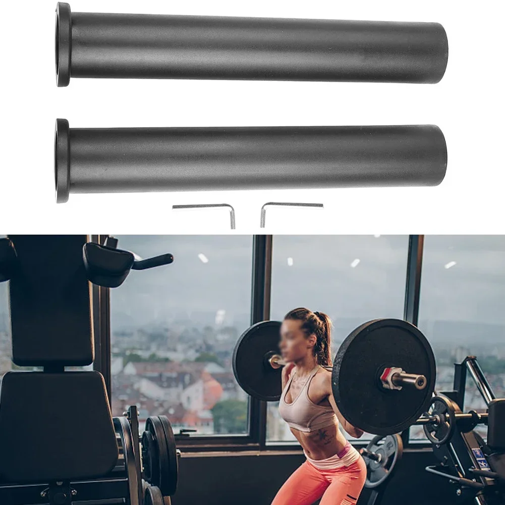 2pcs Barbell Adapter Sleeve Barbell Weight Plat Adapter Sleeve Converts 1in To 2in Weight Plate Post 200MM/300MM Jolt Resistant