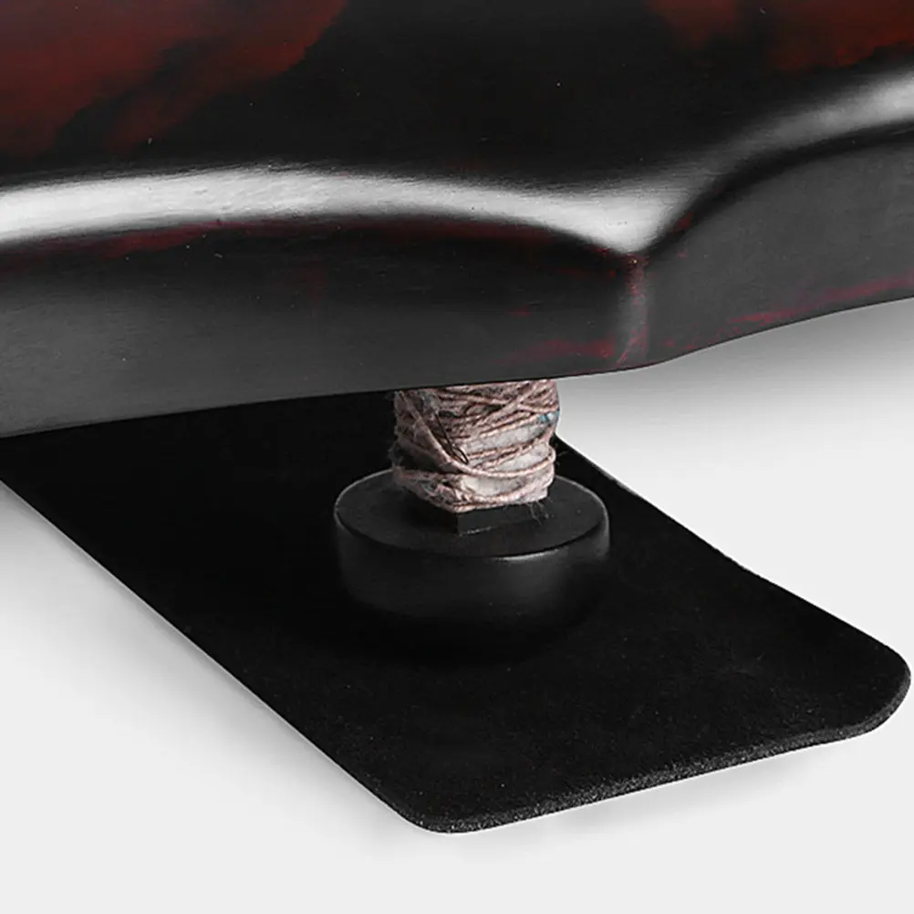 2Pcs Guzheng Non-Slip Pad Thickened Anti-Skid Mat Double-Sided Fleece Cowhide for Ukulele Guitar Guqin Musical Instruments