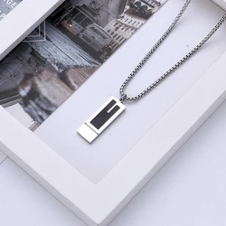 Drip Oil Necklace for Men and Women's Fashion Personality Cool Long Brand Pendant Sweater Chain Trendy Men's Hip Hop Sweater