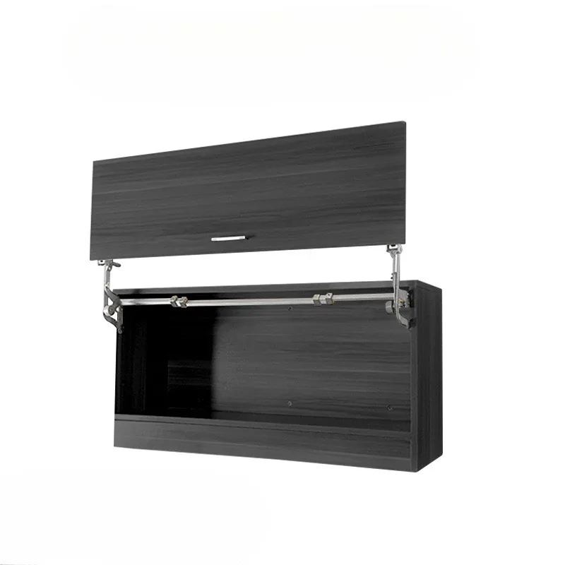 1 set Folding Lift Desk Bracket, Cabinet Door Hinge, Flat Slide Support for Cabinets with Lift Buffer Pneumatic Rod Holder