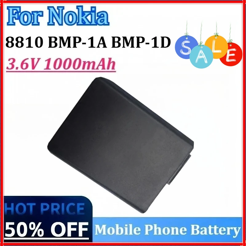 

New 8810 3.6V 1000mAh High-Capacity Mobile Phone Battery for Nokia 8810 BMP-1A BMP-1D High Quality Rechargeable Battery