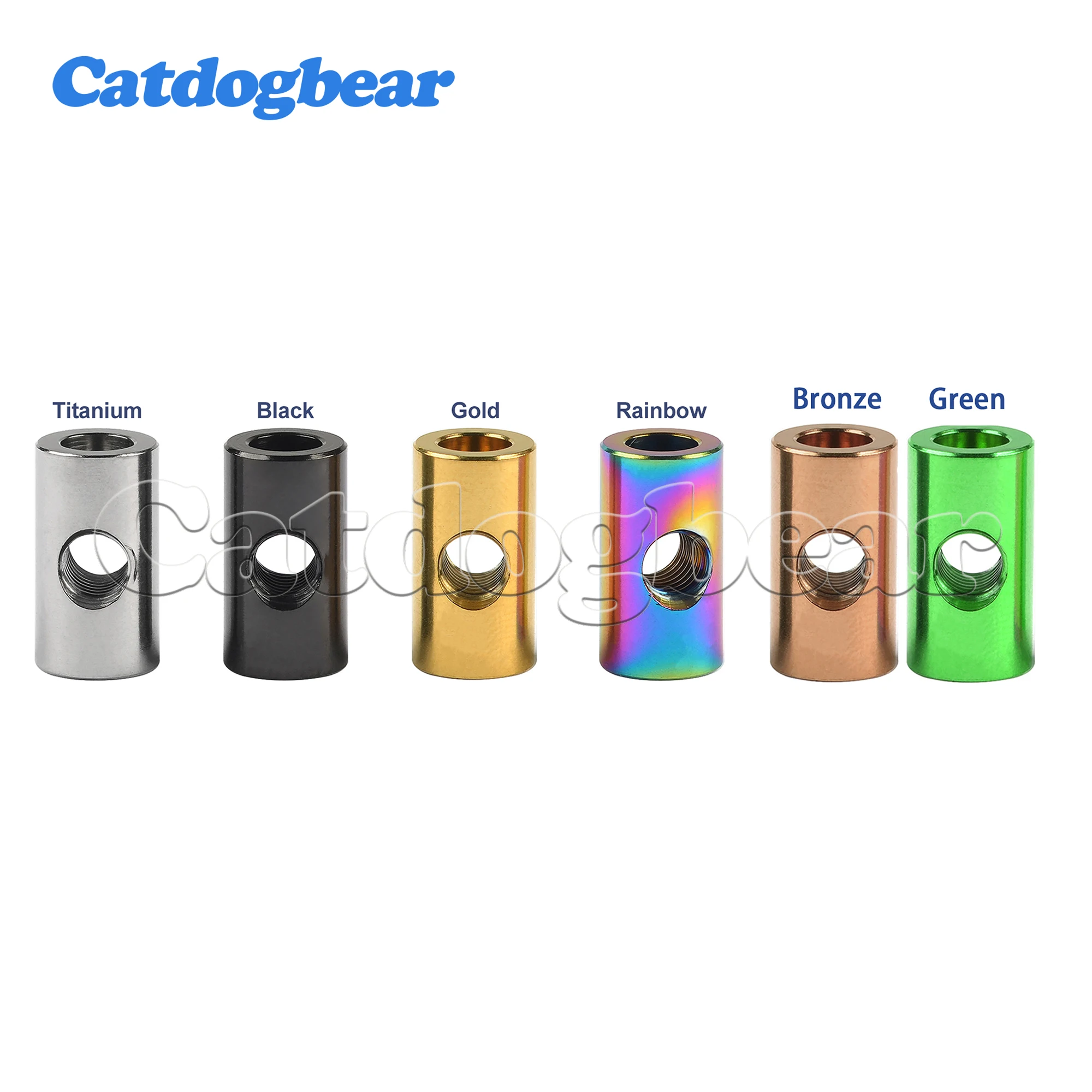 Catdogbear Titanium Nut M5 Cylindrical Nut For Bicycle Seat Fixing