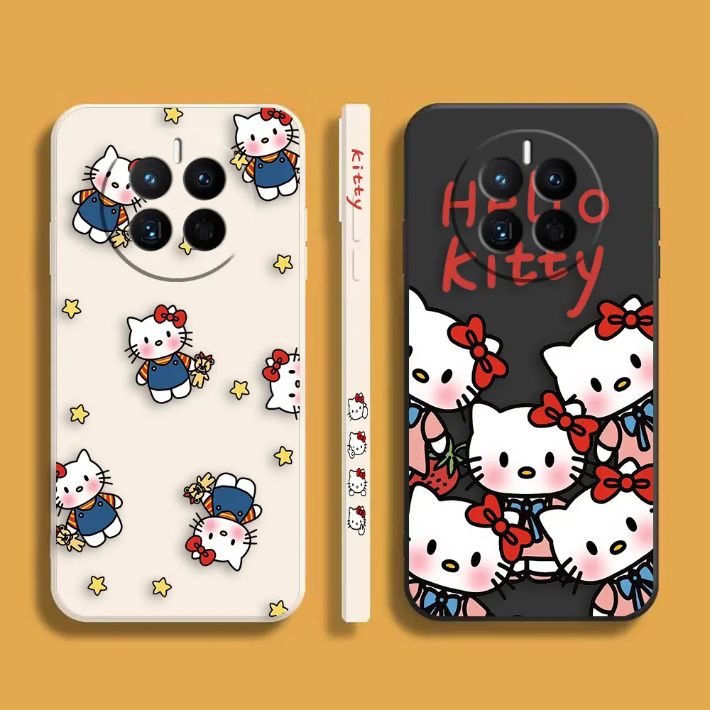 Cartoon Cute Holle K-Kitty Phone Case For Huawei MATE 10 20 20X 30 40 P20 P30 P40 P50 LITE PRO PLUS Silicone Case Funda Shell