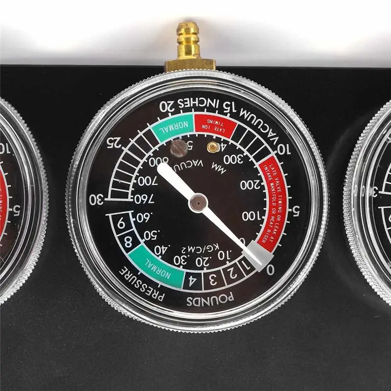 2X Motorcycle Carburetor Synchronizer Vacuum Gauges Tool Carb Vacuum Gauge Balancer For /Honda/ Black