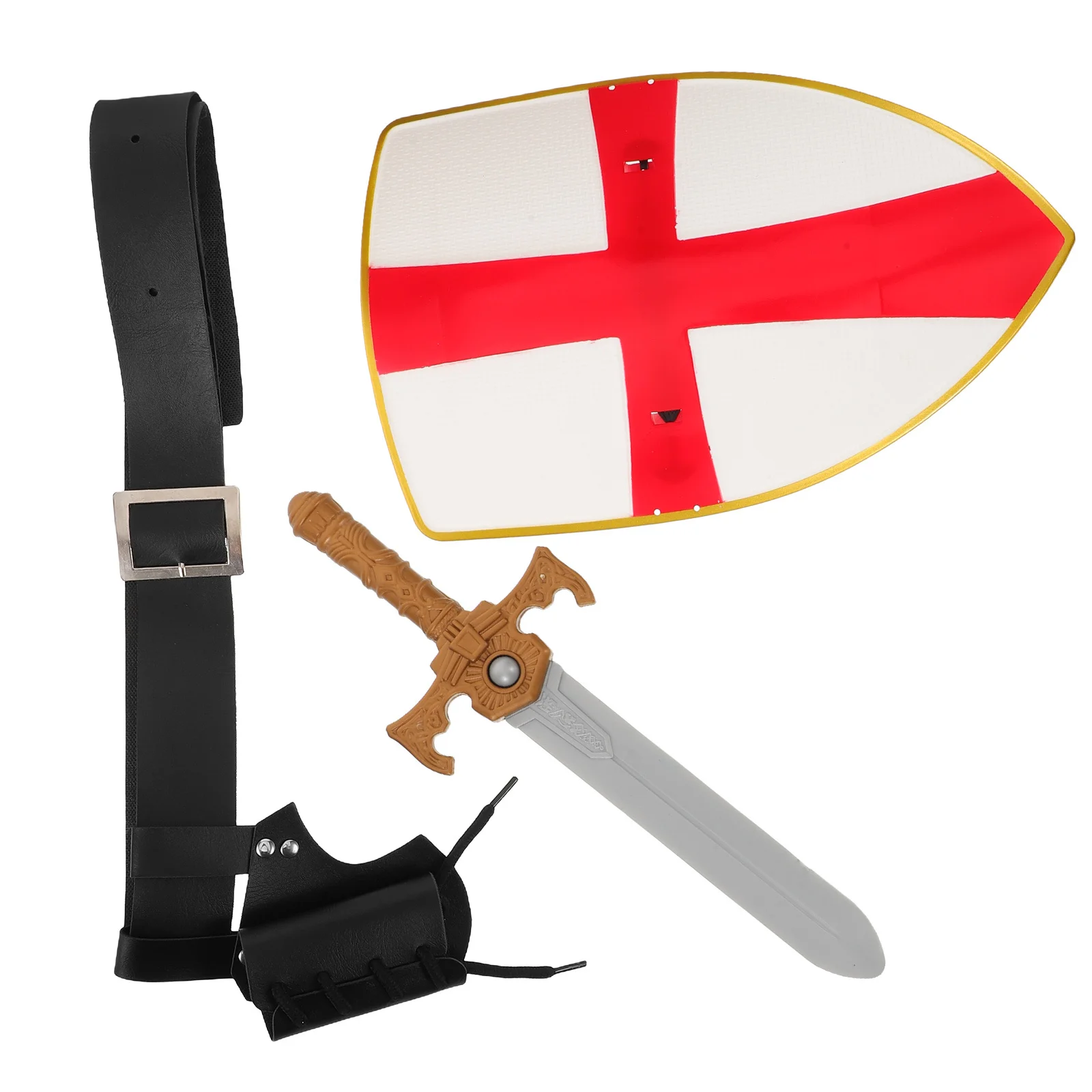 

Medieval Knight Shield Sword Belt Costume Set Viking Accessories Halloween Cosplay Renaissance Pirate Role Play
