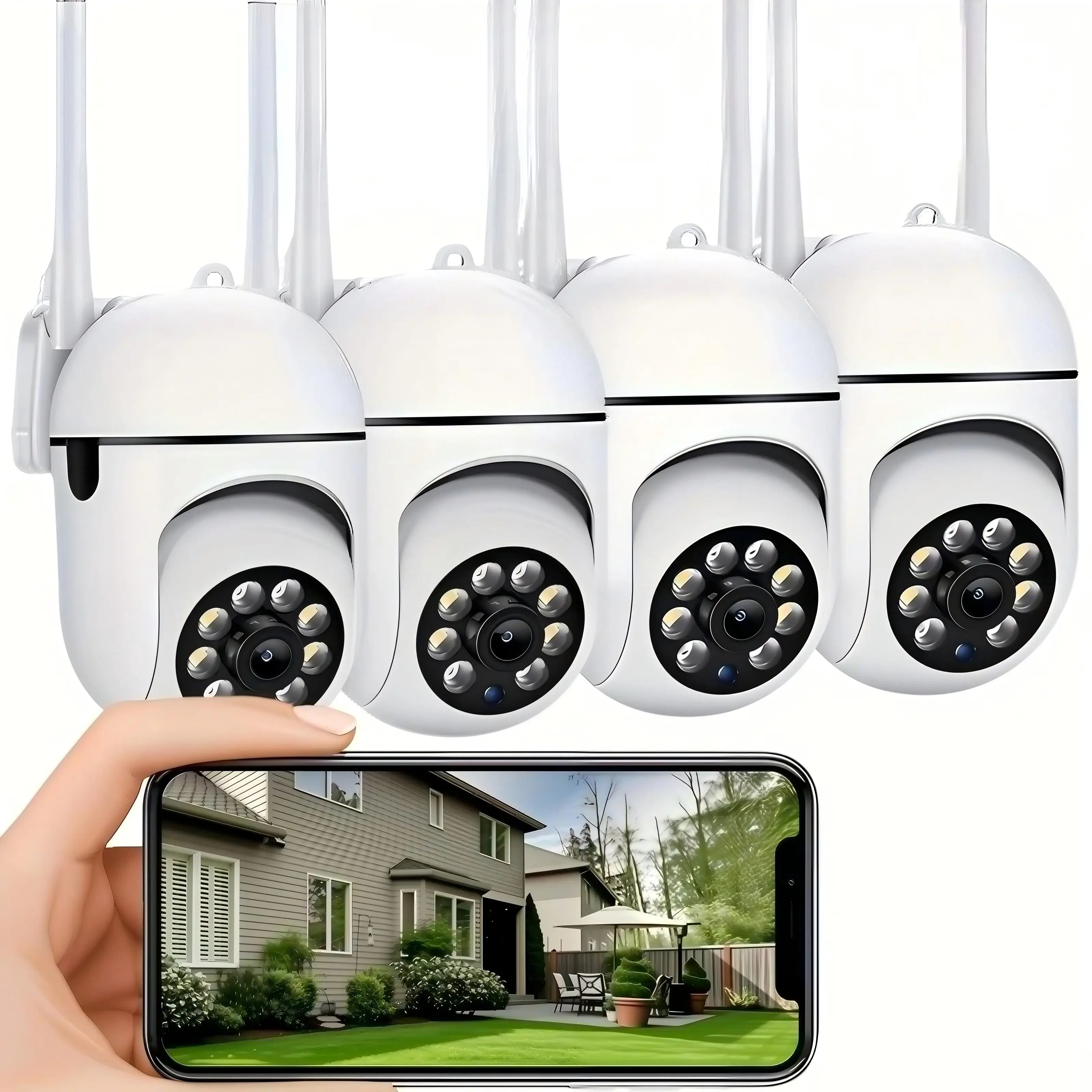 V360 Pro WiFi IP Smart Camera 1MP HD Color Night Vision Wireless Home Security Camera 2-Way Sound And Motion Push Notification