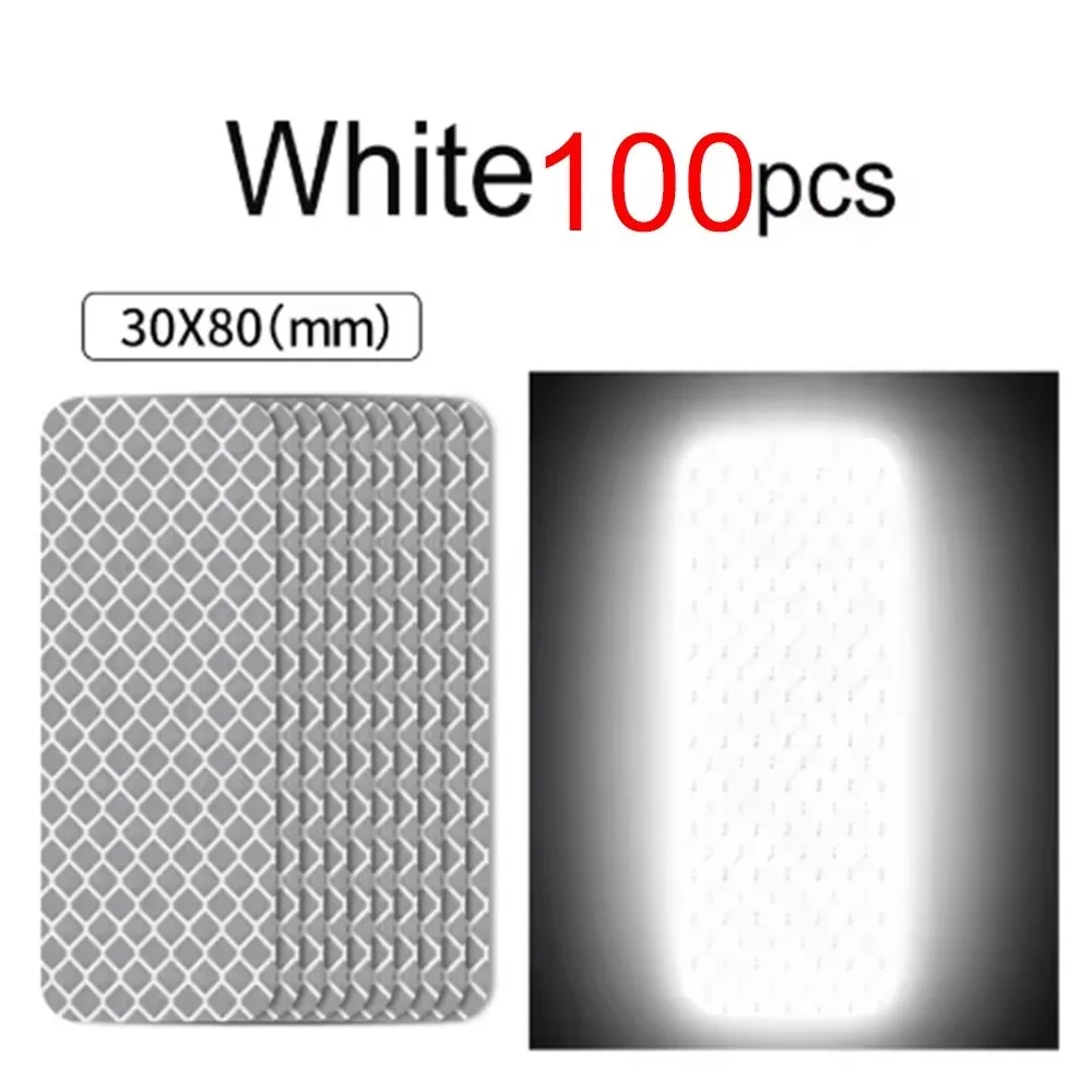 

100pcs Baby Stroller Warning Sticker Baby Pram Anti-collision Reflective Patch Waterproof Safety Night Light Patch