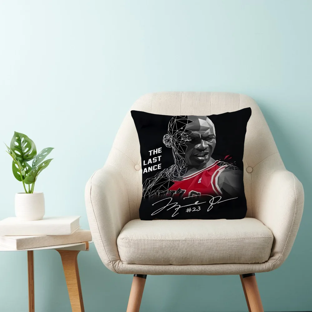 وسادة مايكل جوردان هدية لتزيين المكتب المنزلي وسادة غرفة النوم والأريكة وغطاء وسادة السيارة