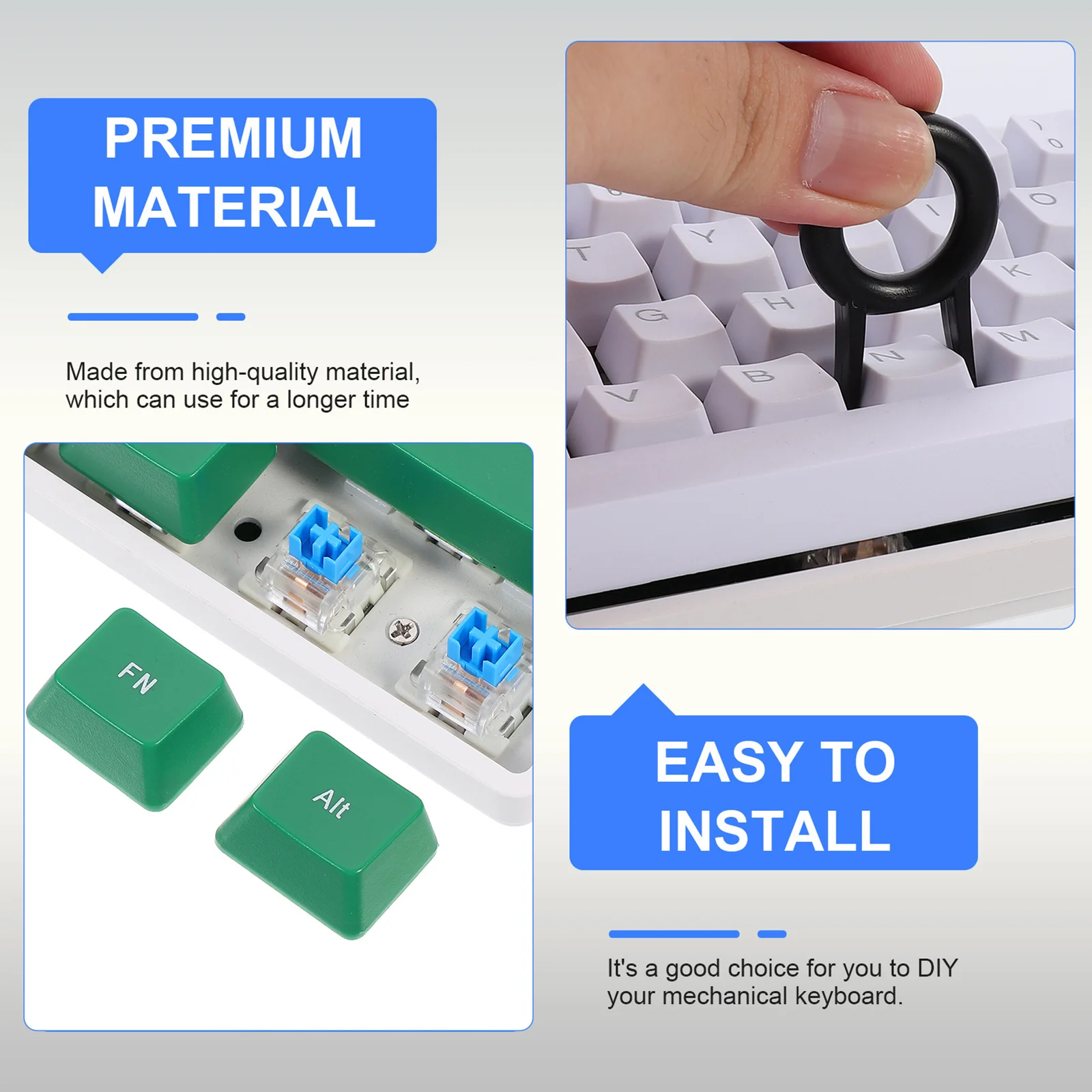 

1Set Mechanical Keyboard Keycap Double Color Dye Sublimation Durable Frosted Texture 60 Percent DIY Replacement Key Caps