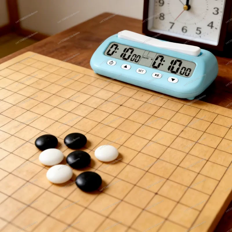 Ybj Digital Chess Timer Advanced Board Games and Chess Timers Black/Orange/Blue