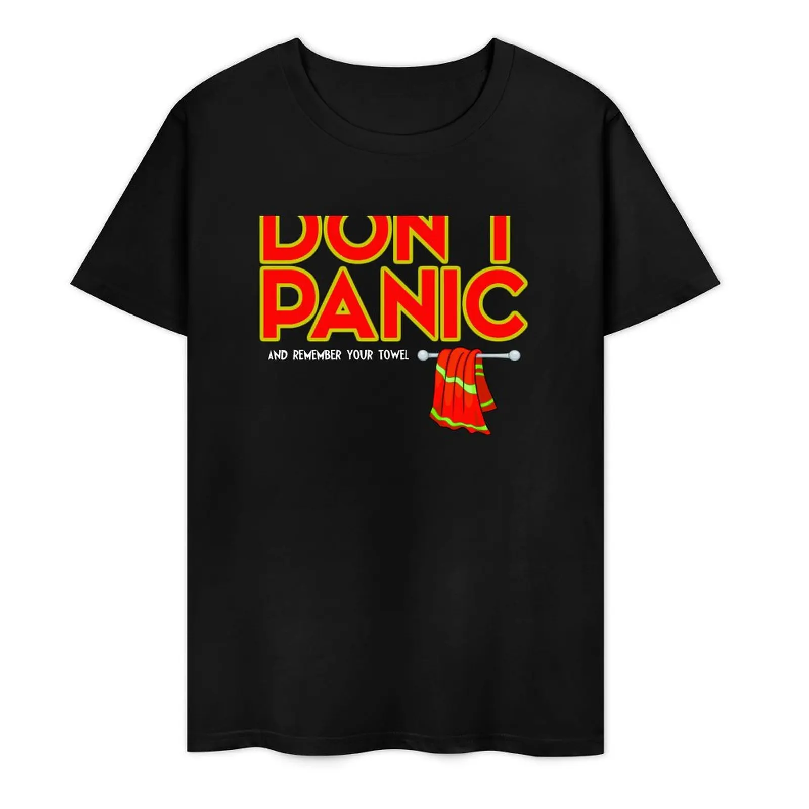 

DON''T PANIC T-Shirt plain blanks oversizeds summer tops mens funny t shirts