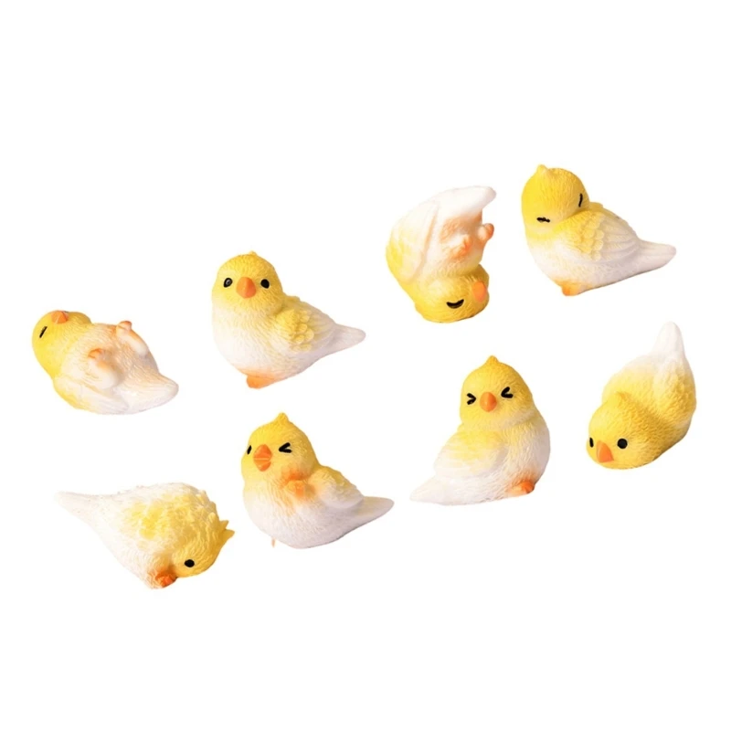  Parrot Figurines Mini Parrot Decors Toy Playsets Miniature Doll Garden Figurine