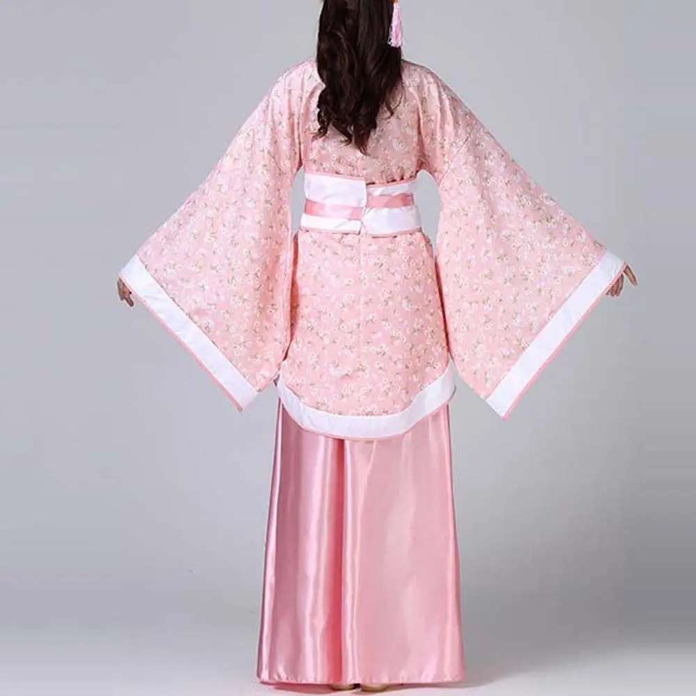 Stage Costumes Chinese Hanfu Skirt Performance Cosplay Dress Flower Embroidery Chinese Ancient Dress Oriental Fairy Princess