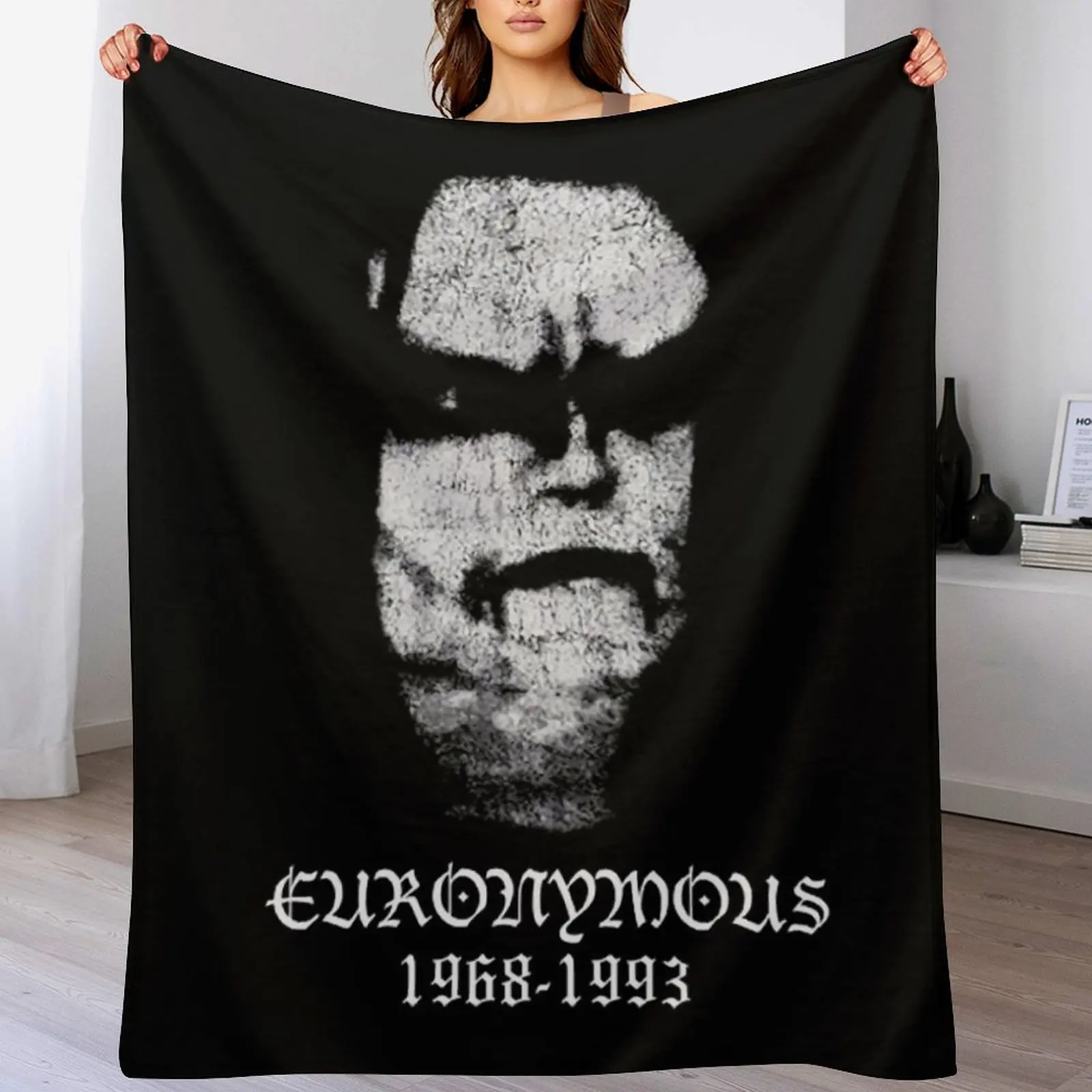 Euronymous Norwegian m Black Metal RIP Tribute Throw Blanket Soft Cozy Blanket for Pet Kids Adults