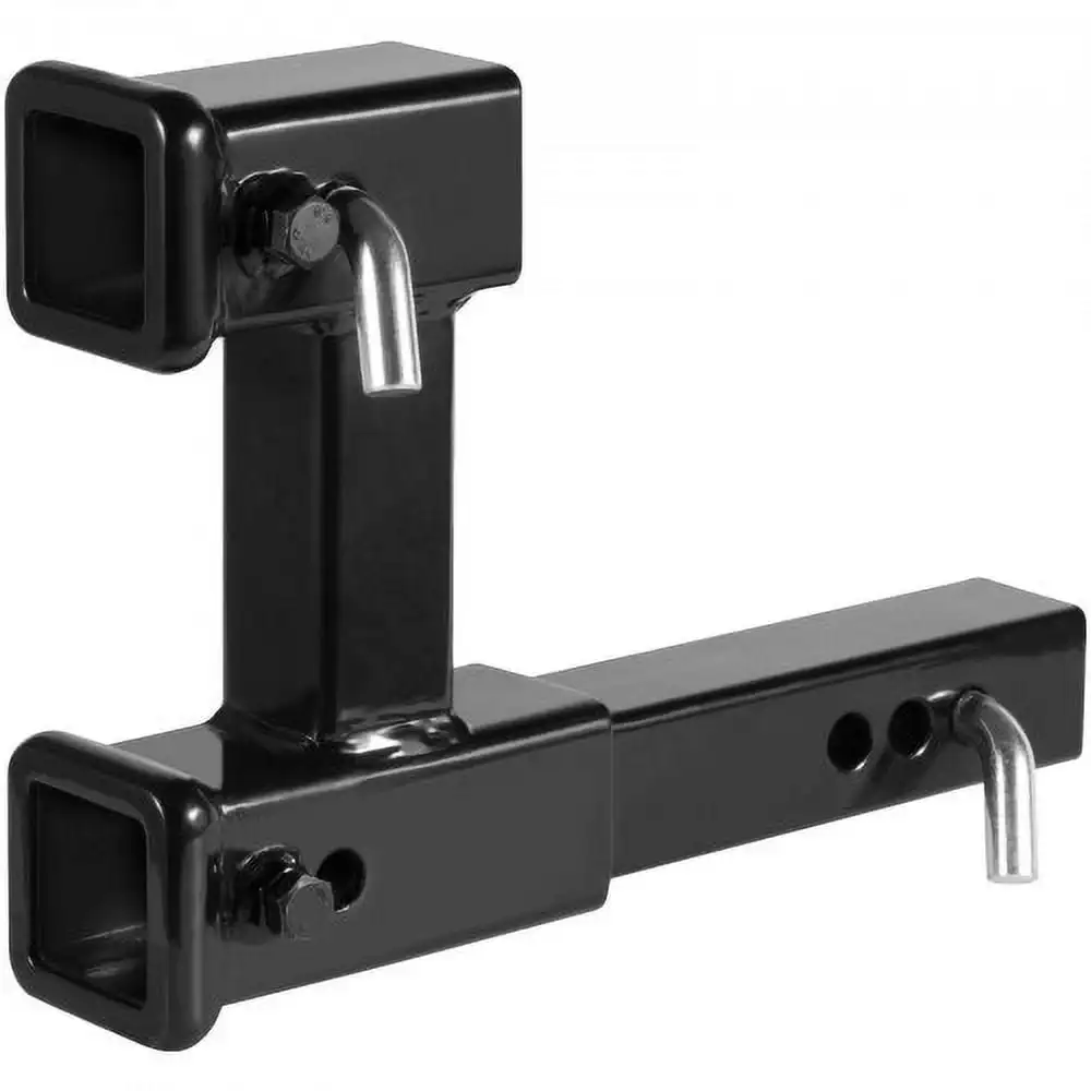 

Dual Hitch Extension, for 2" Trailer Hitch Receiver, Hitch Adapter Extender to 10" Max Adjustable Length, 7-1/2" Rise/Drop