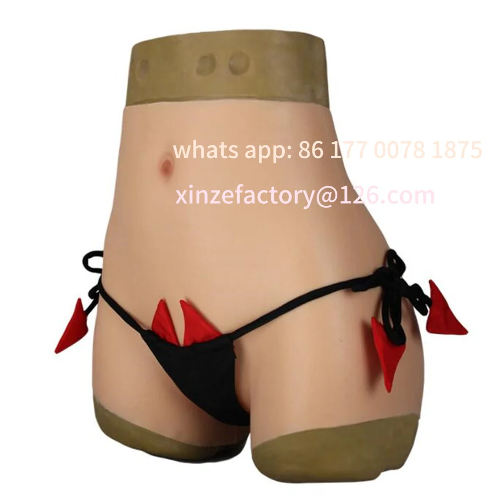 Customizable Silicone False Hip Lifting Pants Real Male Mannequin Cloth Underpants Insert Cross Dressing Cover Lower Body
