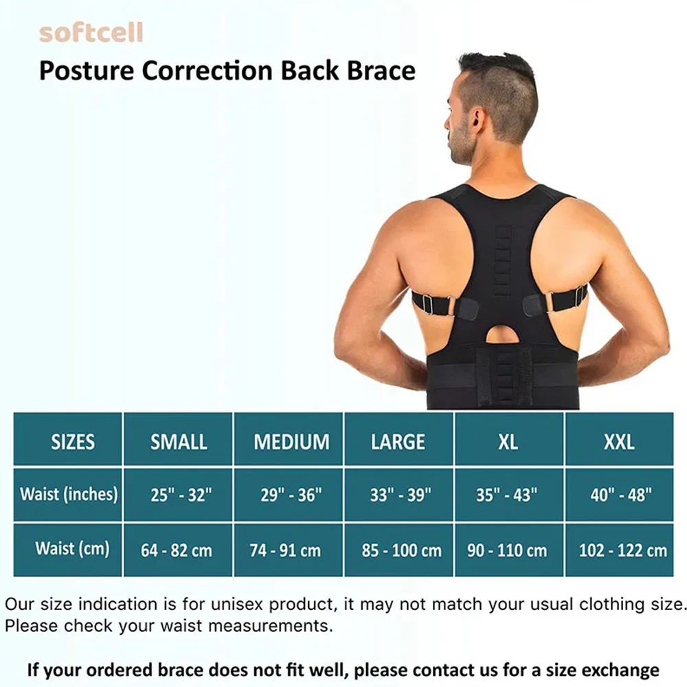 Magnetic Therapy Posture Corrector Posture Corset Shoulder Support Belt Men And Women Braces And Support Belt Shoulder Posture