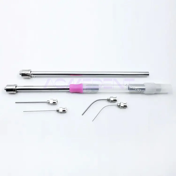 

Dental Saliva Ejector Aspirator Suction Tubes Stainless Syringe Tips 23G 18G