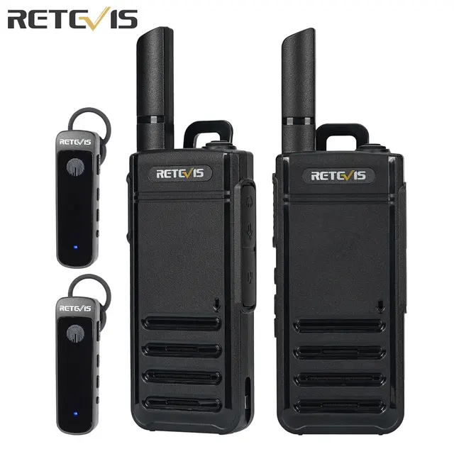 2 sztuki Bluetooth Walkie Talkie Retevis RB639P Mini picable Walkie-Talkie PMR446 profesjonalne dwukierunkowe radia z bezprzewodowym zestawem słuchawkowym