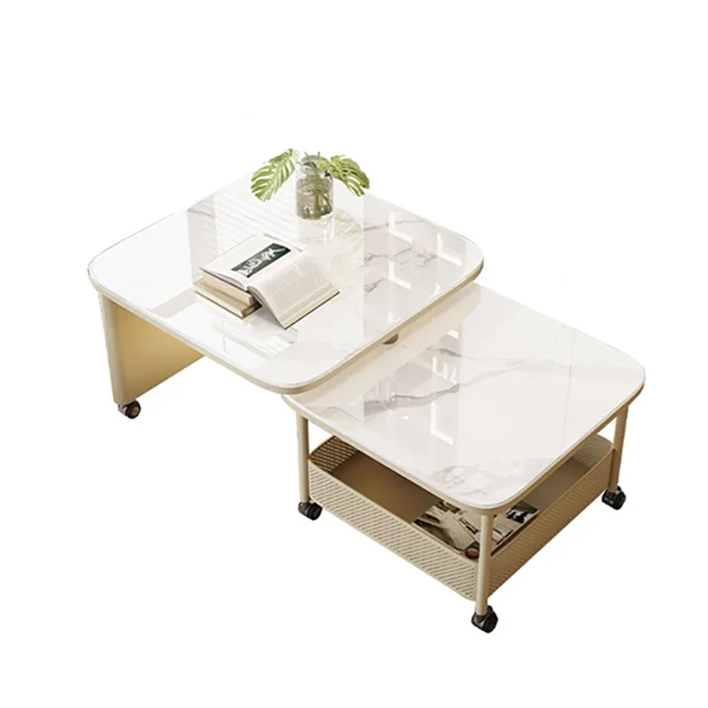 

-For Elegant European Coffee Table Aesthetic Storage Luxury Modern Coffee Tables Design Cool Table Basse De Salon Home Furniture