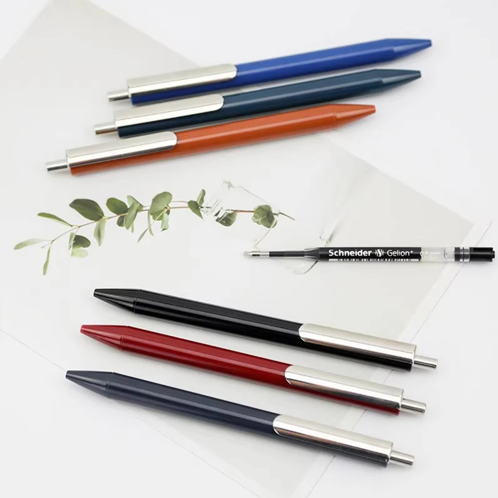 New German Schneider Evo Vintage Color Gel Pen Office Note-taking Press Fountain Pen Replaceable G2 Refill 0.5mm Stationery