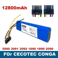 For CECOTEC CONGA 3090 3091 3092 1690 1890 2090 Robot Vacuum Cleaner Battery Pack Replacement Accessories 14.4 Volts 12800mAh