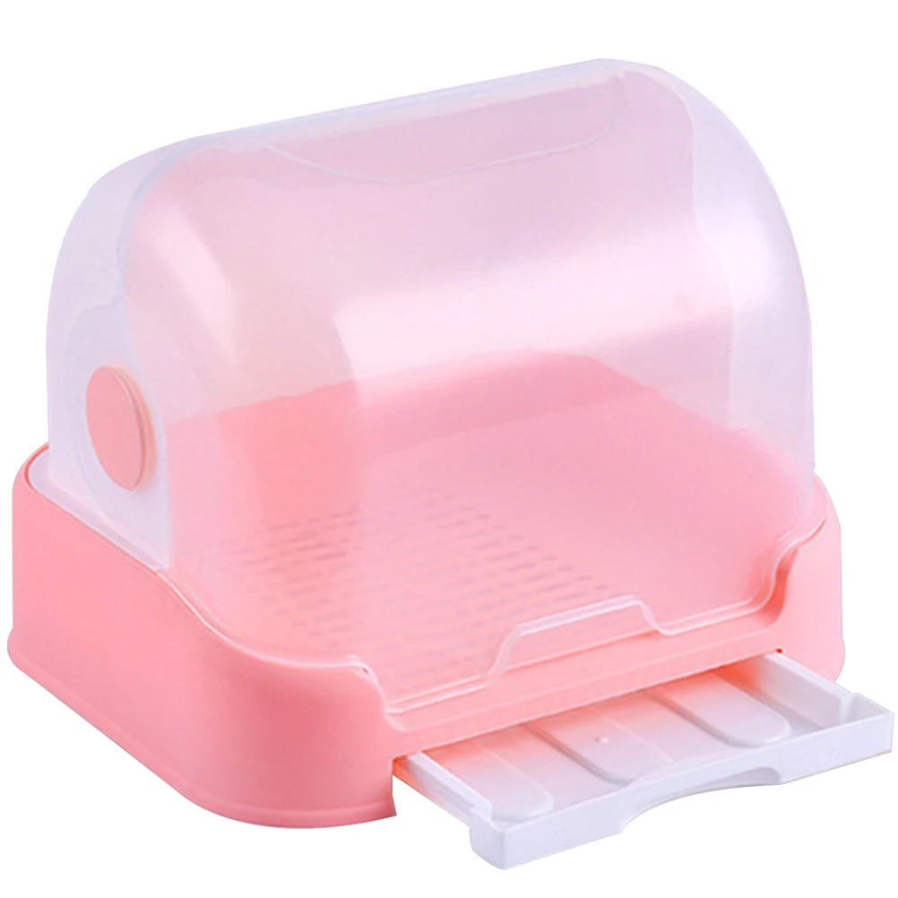 

Drain Storage Box Drying Rack Baby Bottle Organizer Holder Container Cover Nursing Space Saving Kitchen Hygienic PP
